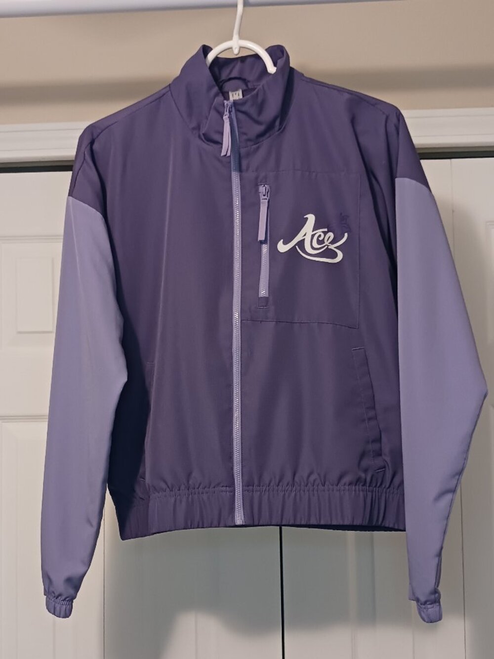 #120 - Adidas Purple Windbreaker Jacket Size M